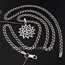 Комплект срібна цепочка і зірка ерцгамма 925 проби. Ланцюжок бісмарк та кулон оберіг срібло. 50 см, фото 7