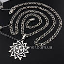 Срібна цепочка і зірка ерцгамма 925 проби. Ланцюжок бісмарк та кулон оберіг срібло 55 см, фото 9