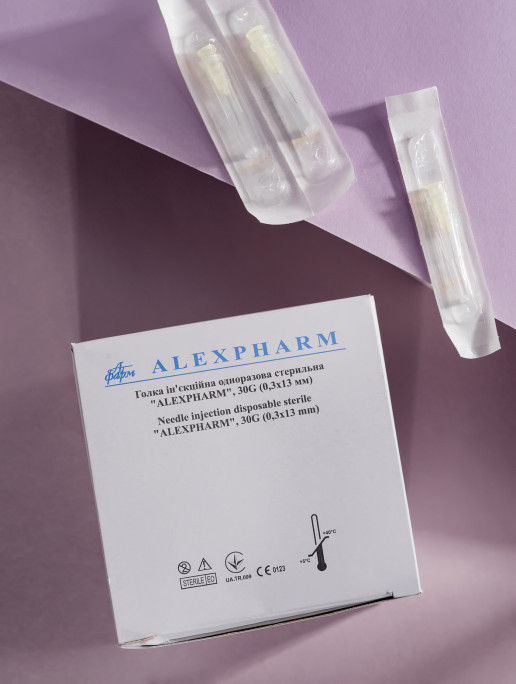 Голка ін'єкційна 30G 0,3х13 Alexpharm 100 шт. 910604