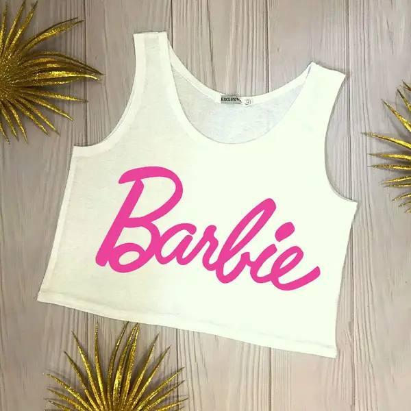 Жіночий літній топ з принтом Barbie, фото 1