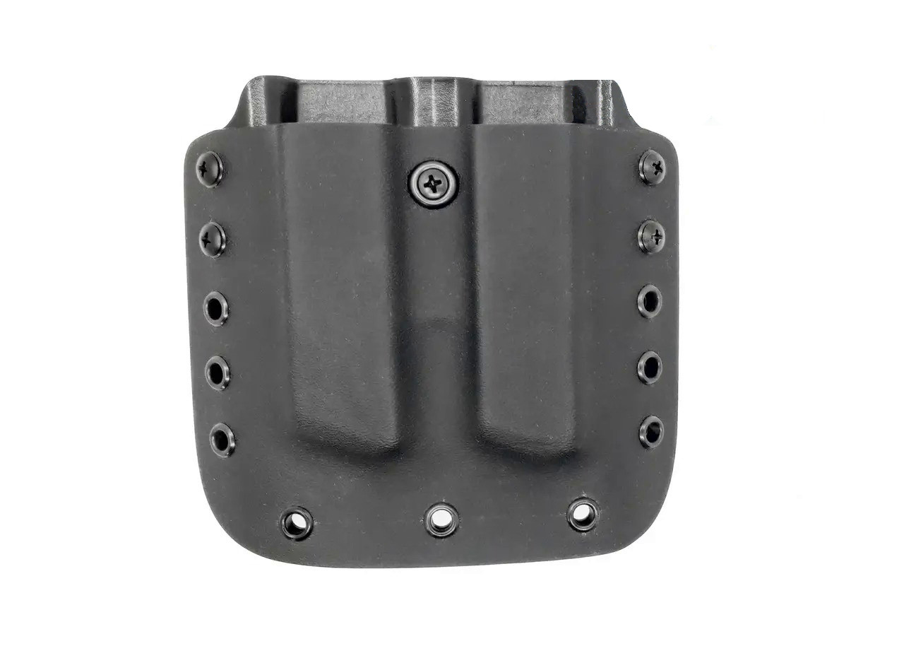 Паучер подвійний під магазин Форт 12/14/17/18 на ремінь (кайдекс, чорний) ASG