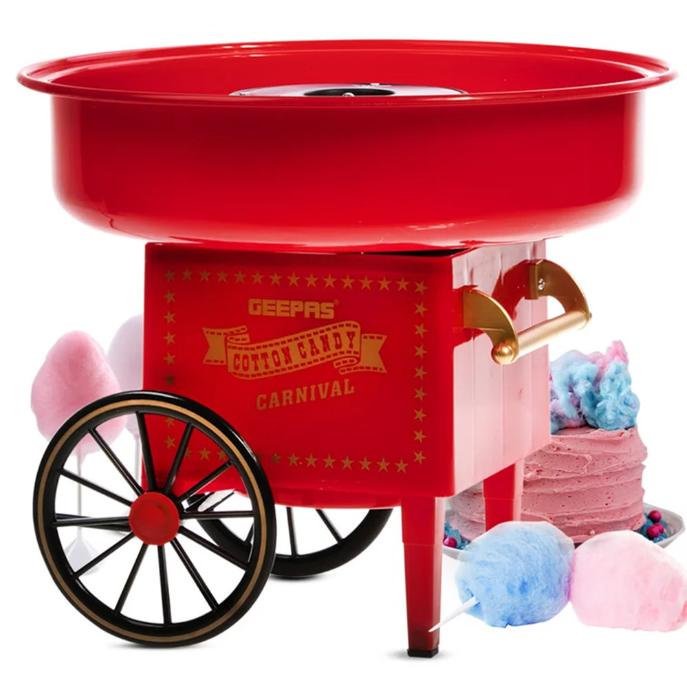 Аппарат для приготовления сладкой ваты электрический Cotton Candy Maker Красный - фото 1 - id-p1846204582