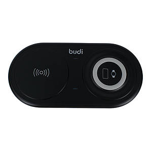 M8J3500 (WL3500B) - Budi 2in1 Wireless Charger 15W and 5W Wireless Watch Black