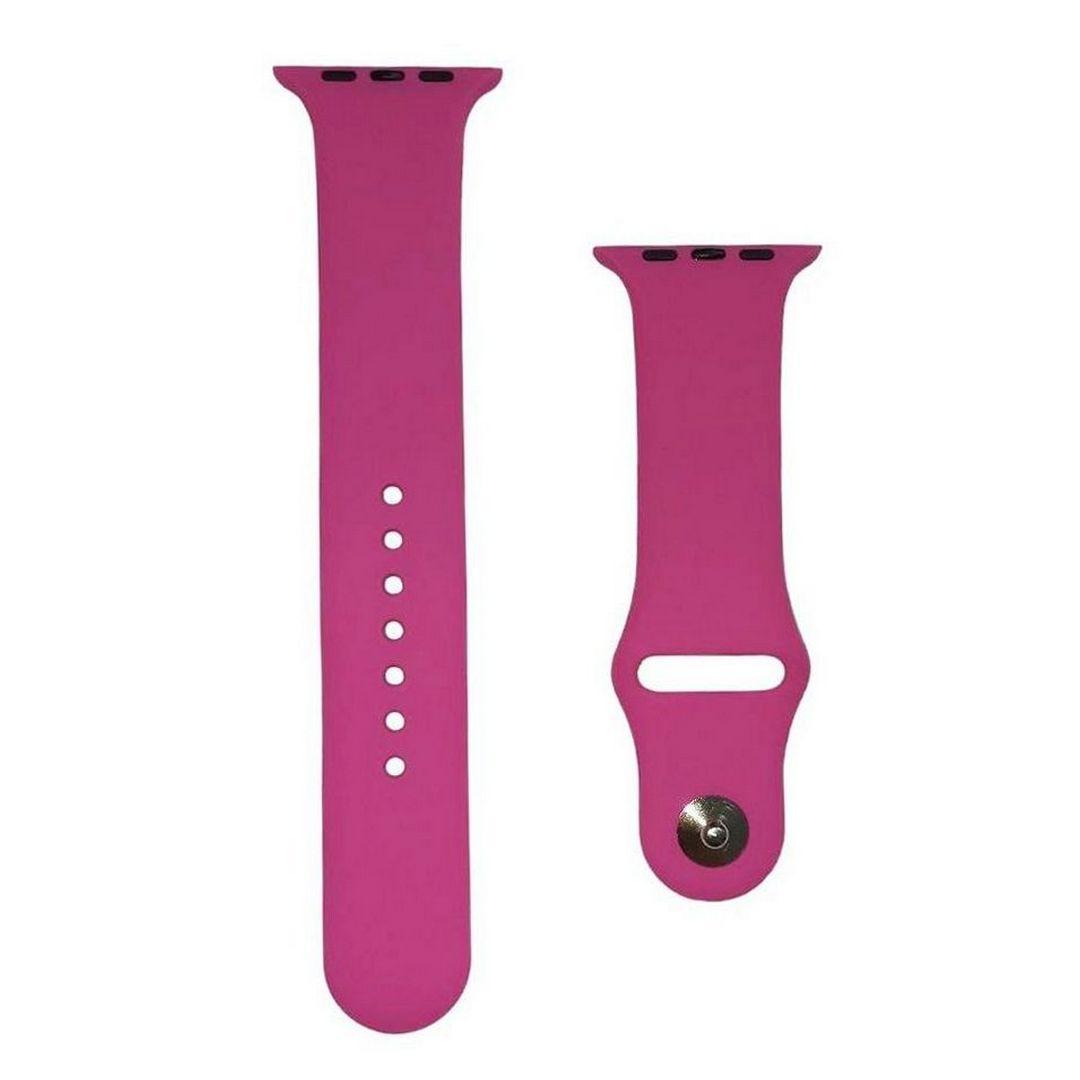 Силіконовий ремінець Apple Watch 42/44/45/49 mm Barbie Pink