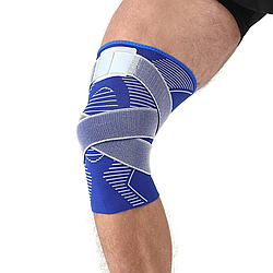 Наколінник еластичний бандаж з фіксуючим ременем SIBOTE S-M ST-7029-S-M 1 шт.