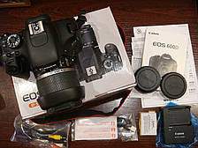 Дзеркальний фотоапарат Canon EOS 600D Canon EF-S 18-55 mm.1:3.5-5.6. коробковий комплект.