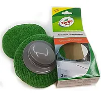 Аппликатор для ручной полировки автомобиля. с ручкой Turtle Wax 2шт. 10х10см.