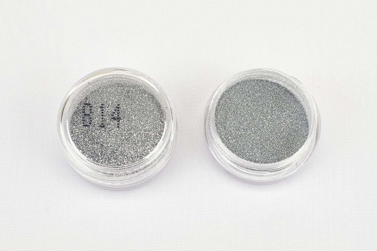 Глітер сріблястий 814, 0,07 мм 1/360 , 2 мл