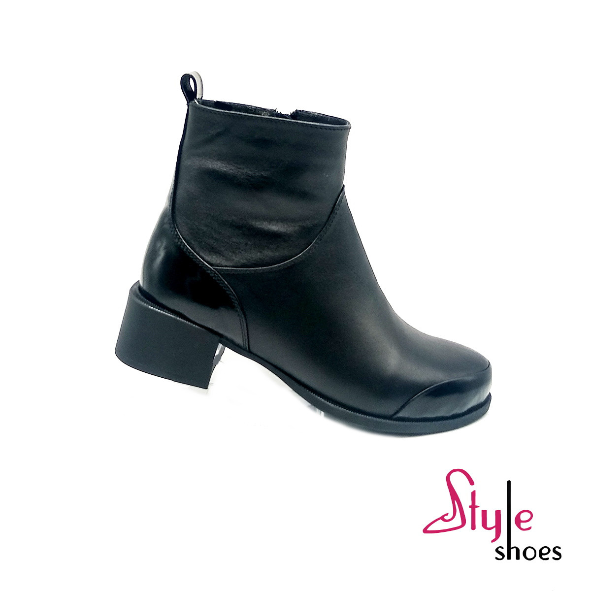 Черевики жіночі зимові чорного кольору на підборах «Style Shoes»