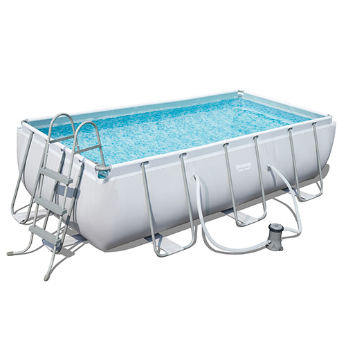 Каркасний басейн Bestway 56441, 404х201х100 см (фільтр-насос, сходи)