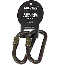 Карабін алюмінієвий 80mm Woodland MIL-TEC 15922080