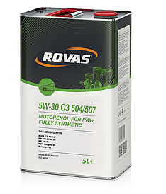Синтетична моторна олива Rovas 5W-30 C3 504/507 5 л