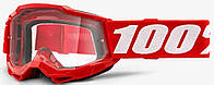 100% ACCURI 2 Youth Goggle Red - Clear Lens