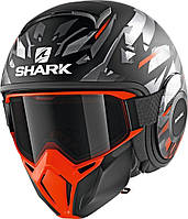 Shark Street Drak Kanhji Mat Black\Orange\Silver (L)