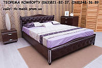 Ліжко дерев'яне двоспальне Прованс (патина, ромб)