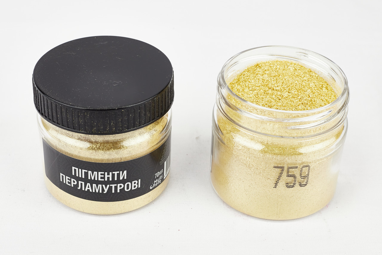 Пігмент перламутровий 759 золото 40-200 μm  , 70 мл