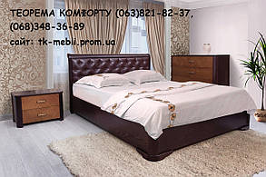 Ліжко дерев'яне з підйомним механізмом Ассоль (ромби)