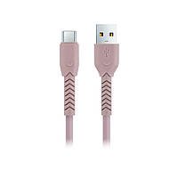 USB Кабель Type-C, 3A, 1м, maXlife (еластичний + захист від переломів)