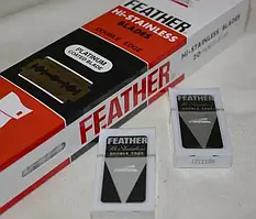 Леза Feather Hi-Stainless Double Edge Blades 100 шт.