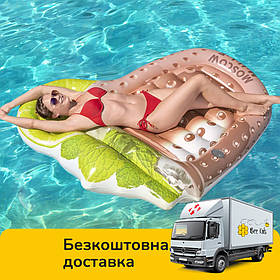 Надувний плотик Коктейль Bestway 43249 (підсклянник, ремкомплект, 173-160 см)