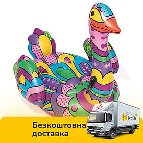 Надувний плотик для плавання Страус BW 41117 (ремкомплект, 190-166 см) | Надувна платформа