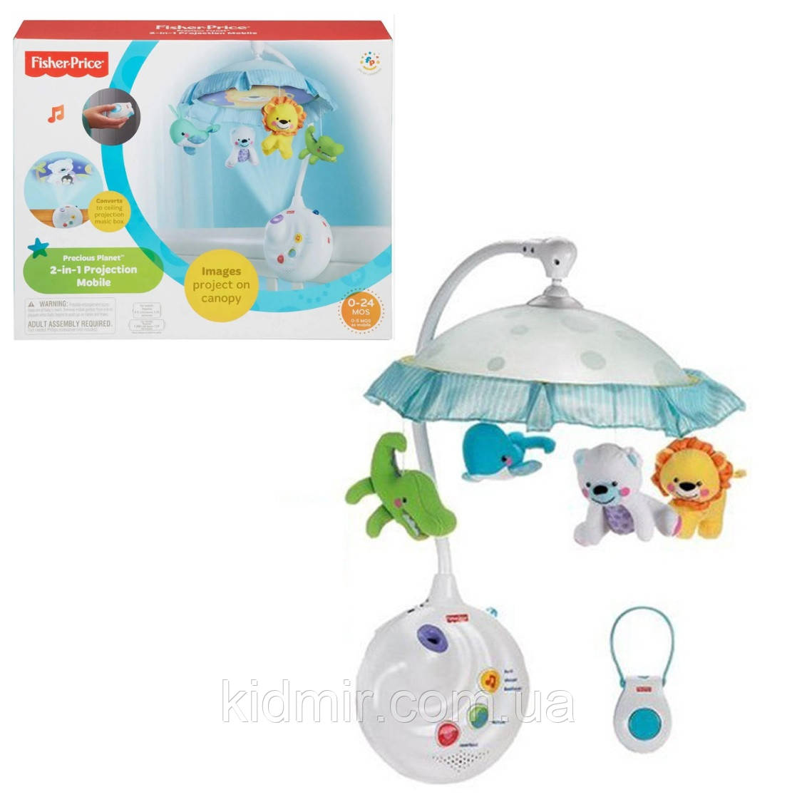 Fisher Price N8849 Мобіль музичний із проєктором Чудесна планета