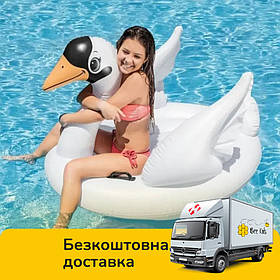 Надувний плотик Білий лебідь Intex 57557 (102-99см., Ремкомплект) | Надувна платформа