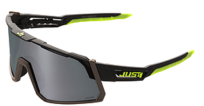 Just1 Sniper Black-fluo Yellow With Dark Grey Mirror Lens