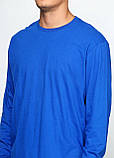Чоловіча футболка з довгим рукавом Fruit of the Loom Valueweight Long Sleeve 100% бавовна Чорна, S, фото 8