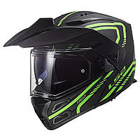 Мотошолом LS2 FF324 Metro Evo Firefly Matt Glow Green P/J (S)
