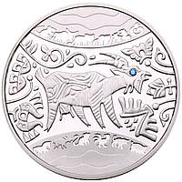 Серебряная монета "Год Козы" Украина 15.55 грамм