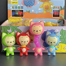 Іграшка антистрес, світяшка "Труба", котик, мікс, Игрушка антистресс "Труба"