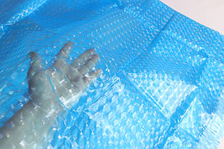 Шторка для ванной силіконова 3D 180*180 см 3D blue, фото 4