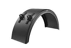 Крило на причіп з білою смугою і регульованим кріпленням Domar DK2675, В = 430 мм, Ø = 42 мм (Італія)