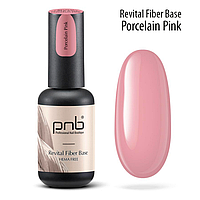 PNB Revital Fiber Base Hema Free Porcelain Pink - восстанавливающая база, нейлоновые волокна, 8 мл