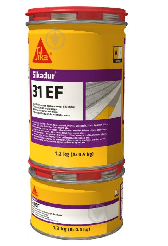 Клей двокомпонентний епоксидний Sika Sikadur-31 EF (AB) 1,2 кг