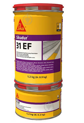 Клей двокомпонентний епоксидний Sika Sikadur-31 EF (AB) 1,2 кг, фото 1