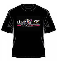 IOMTT T-Shirt - L Johnston Bike 13 Star Black S