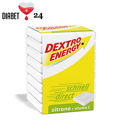 Dextro Energy Zitrone - швидка глюкоза зі смаком лимона та вітаміном С