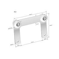 Ролик бічної штори 30,5*160*100 мм