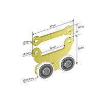 Ролик бокової штори 31,5*87*73