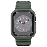 Чохол з ремінцем Spigen Rugged Armor Pro для Apple Watch 40/41 Series 8/7/6/5/4 у кольорі Хакі, фото 8