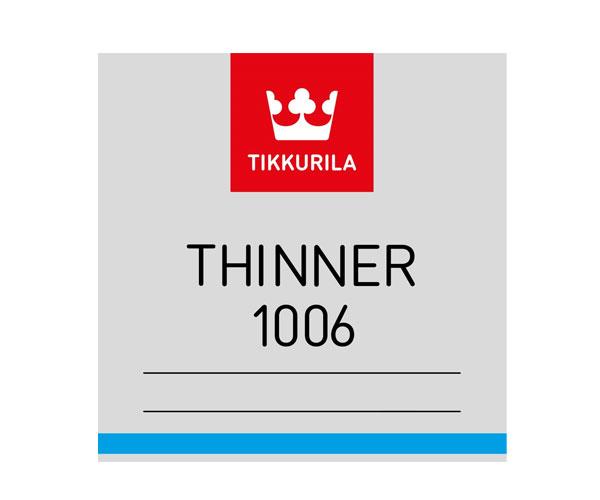 Tikkurila Thinner 006 1006 - швидкий розріджувач для фарб на базі органічних розчинників, 3 л