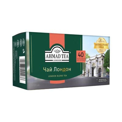 Чай чорний пакетований Ахмад (Ahmad Tea London) Лондон 40*2г.