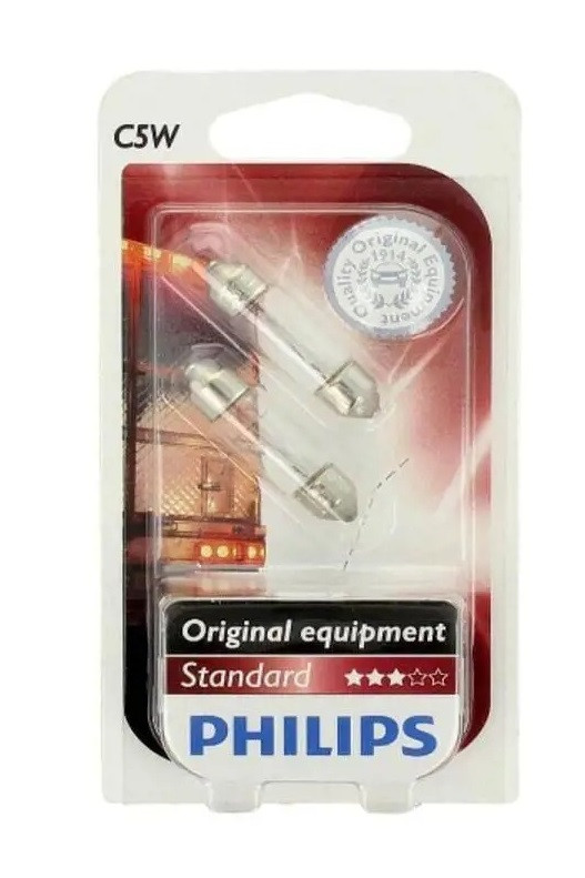 Автолампа C5W Standard 24V 5W SV8,5 - блістер 2шт, (13844B2)
