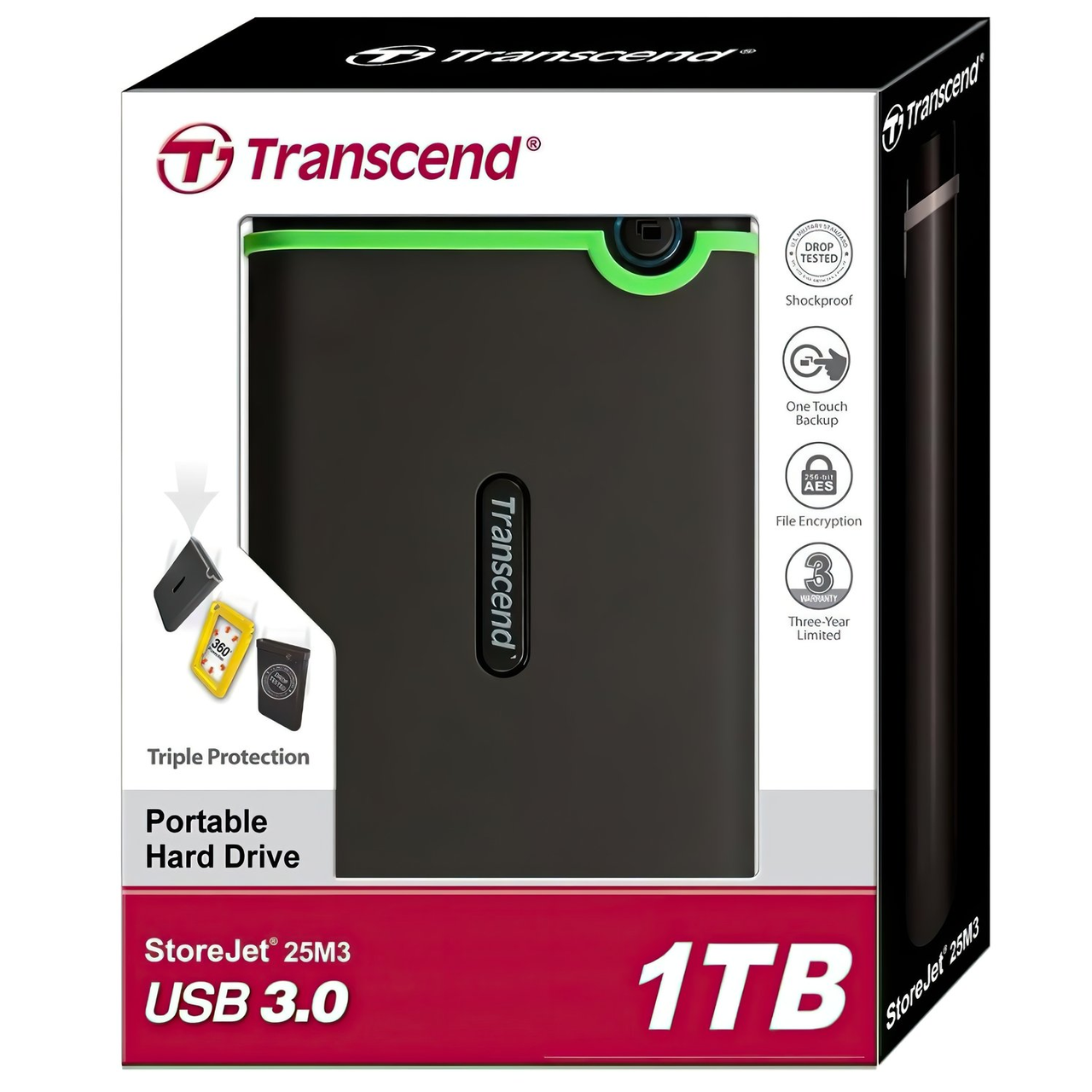 Купить Внешний жесткий диск Transcend StoreJet 25M3G 1TB 2.5 USB 3.1 ...