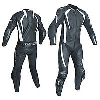 RST R-18 CE Mens Leather Suit Black / White (S)