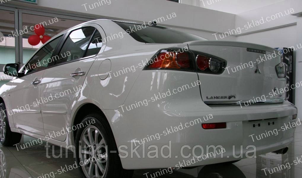 Спойлер Mitsubishi Lancer X (спийлер на кришку багажника Мітсубісі Лансер 10), фото 1