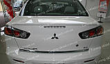 Спойлер Mitsubishi Lancer X (спийлер на кришку багажника Мітсубісі Лансер 10), фото 5