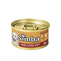Simba (Симба) Cat Wet Chicken Hearts & Liver влажный корм для котов 85 г